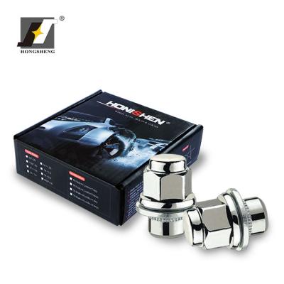 China Seat M12 Car Wheel Mag Flat Lug Nut Carbon / Alloy Steel for sale