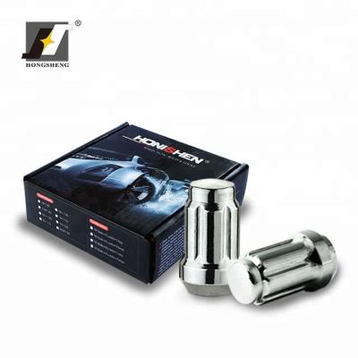 China Alloy Steel 12x1.5 Chrome 6 Spline Lug Nut for sale