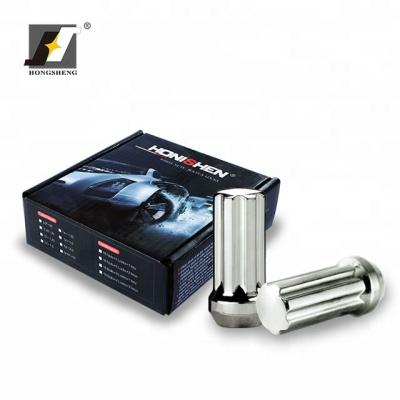 China Carbon Steel / Alloy Steel 14 x1.5 Spline 20+1 Wheel Lock Nuts Set For Pickup Cars for sale