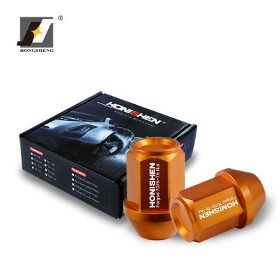 China 7075-T6 7075-T6 Aluminum Color Cold Forged Aluminum Lug Nut for sale