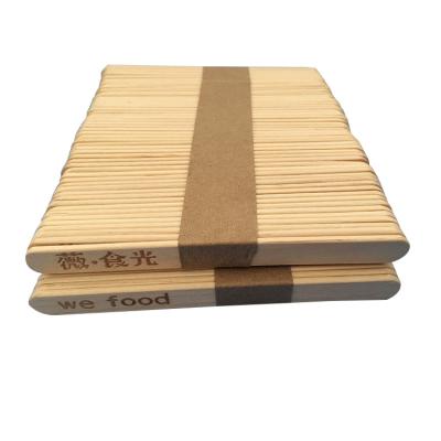 China 114x10x2 Birch Material and Wooden Viable Ice Cream Sticks Bulk Ice Cream Tools Wholesale Popsicle Sticks for sale