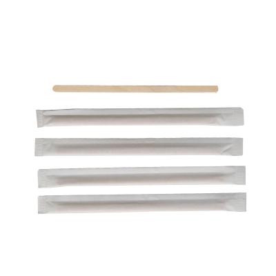 China Viable Biodegradable Coffee Sticks Wooden Coffee Mixing Stirrers for sale