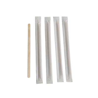 China Food Grade Sustainable Disposable Durable Wooden Coffee Stirrer for sale