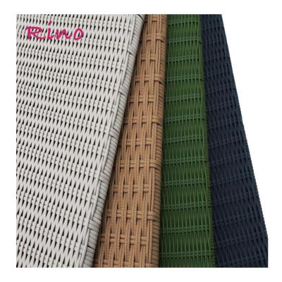 China Eco-freindly Rino Wholesale Top Quality Synthetic Weaving Rattan Strip Material Plastic Artificial Rattan For Outdoor Furniture Chair for sale