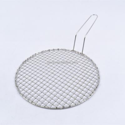 China Easily Cleaned Round Barbecue Grill Grates Stainless Steel Barbecue Grill Wire Mesh for sale