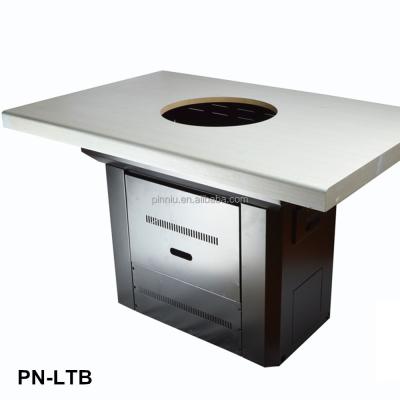 China Korean dustproof barbecue tables for restaurant, factory direct sales rotisserie equipment for sale