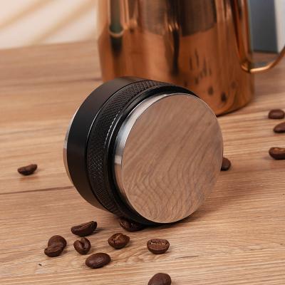 China Macaron Espresso Distributor 3 Head Sustainable Bartender Double Leaf Coffee Leveler 58mm Coffee Dispenser Tamper for sale