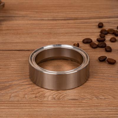 China Viable Hot Sale 304 Stainless Steel Dosing Head 53mm Portable Espresso Tool Funnel Coffee Dosing Ring for sale