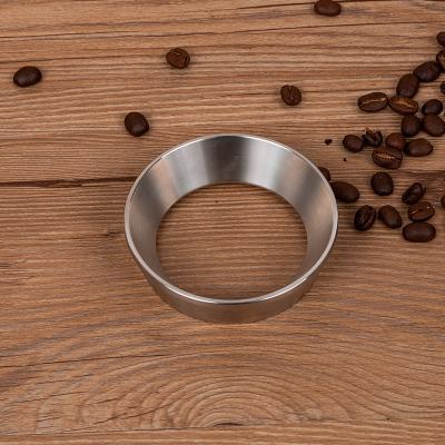 China Sustainable Coffee Accessories 304 Stainless Steel Espresso Dosing Ring 54mm Coffee Dosing Funnel for sale