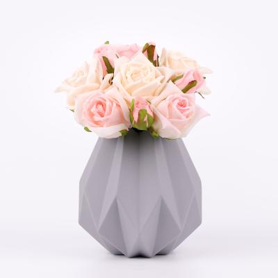 China AMK Small Rose Silk Real Touch Artificial Roses Gift for Wedding Decoration for sale