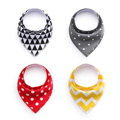 China Newborn Infant Kids Baby Boys Bandana Bibs Baby Bandana Drool Bibs Kid Triangle Cloth Waterproof Cotton Washable Absorbent for sale