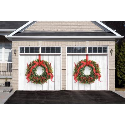 China Custom Banner Cover Garage Door Vinyl Wallpaper Holiday Wall Decor for sale