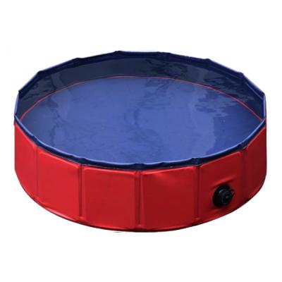 China Sustainable Collapsible Pet Tub For Dogs Outdoor PVC Swimming Bathing Tub Kiddie Pool For Dogs And Cats for sale