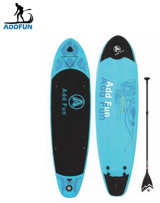 China Best Selling Paddle Board EVA Drop Stich Sup With Clear Window Longboard Rack Inflatable Surfboard Area Water Sports for sale