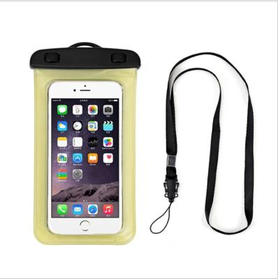 China Protect Mobile Phone Bag Waterproof PVC Floating Ziplok Cell Phone Bag for sale