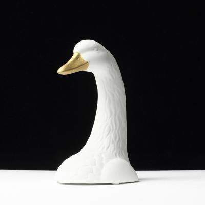 China New Design Europe Table Decorations Animal Figurines Modern Nordic Home Themed Ceramic Swan Decoration For Office Home Decor for sale