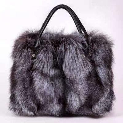 China Wholesale High Quality Real Best Match Real Fox Fur Luxury Purses and Handbags for Women for sale