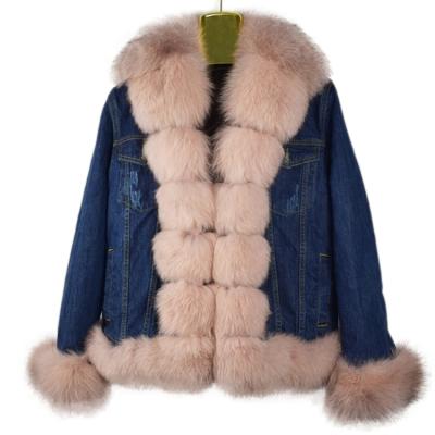 China Viable Viable Can Receive Customization Ladies True Rex Knitted Rabbit Fur Jacket With Fur Collar for sale