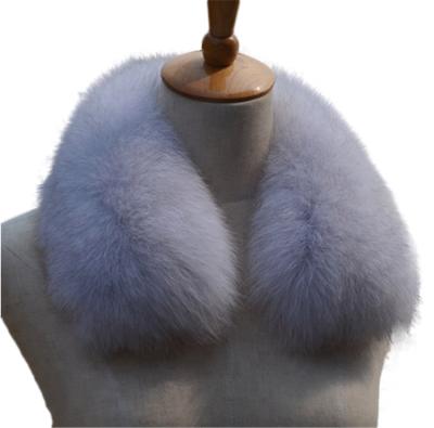 China Europe Fashion Real Fox Fur Collar /Dyed Fox Fur Trim For Garment for sale