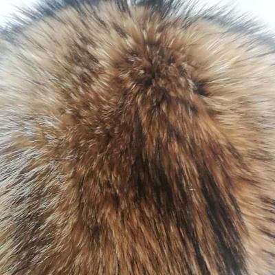 China Wholesale Eco-Friendly Chinese Raccoon Fur Skin Tan Faux Fur Pom Pom Skin for sale