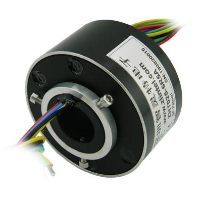 China Precious metal: gold-gold through bored slip ring fiber optic rotary joint slip rings for sale