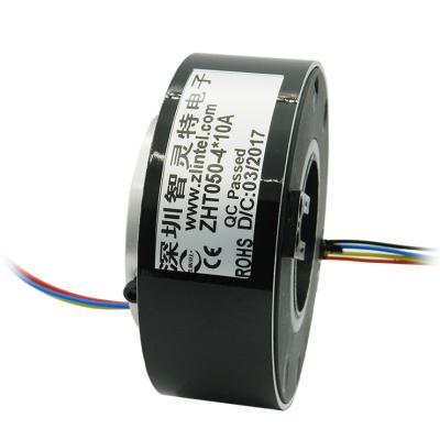 China Precious metal: gold-gold AC motor slip ring, 18 circuit 5A 50Hz dielectric strength hole size 50mm for sale