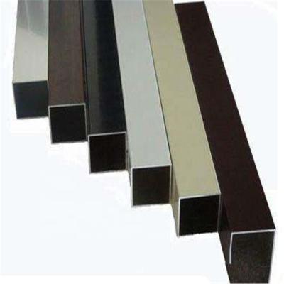 China Aluminum extrusion profile tube square perforated Square hollow section aluminium tubes aluminum square pipe for sale