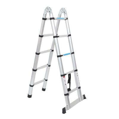 China Folding Ladders En131 Standard Aluminum Telescopic Telescoping Ladder Extension Extend Attic Ladder for sale