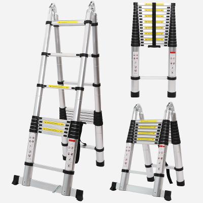 China Folding Ladders Fire Escape Folding Ladder Supporting Service Customized High Quality Telescopic Dual Function Ladder for sale