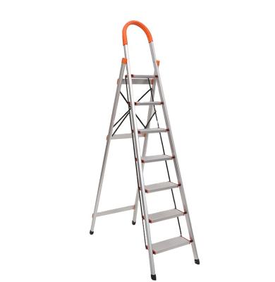 China Professional High Quality Folding Ladder Extension 7 Steps Household Aluminum Step Ladder for sale