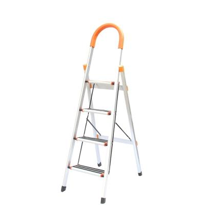 China Modern Aluminum Ladder 4 Step Folding Ladders Household Foldable Ladders Non-Slip For Home Use for sale