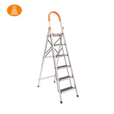 China Supplier Household Stainless Steel Folding Ladder 6Step Professional Folding Ladders Manufacturer for sale