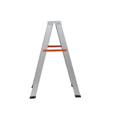 China Folding Ladders Light Weight Steps Household Aluminum Folding Single Sided Step Ladder for sale