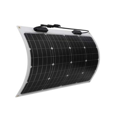 China Semi-flexible Monocrystalline Flexible Solar Panel 12 Volt For Marine RV motorhome 4wd for sale