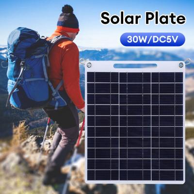 Cina pannello solare portatile policristallino di silicio pieghevole per escursioni modulo solare 30W in vendita