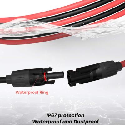 China 10AWG Cables de extensión fotovoltaicos Accesorios para paneles solares portátiles en venta