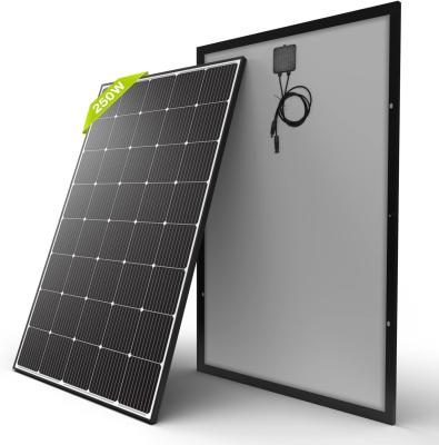 China 250W 15V Monocrystalline Sloar Panel PV Module Off Grid Lightweight for sale