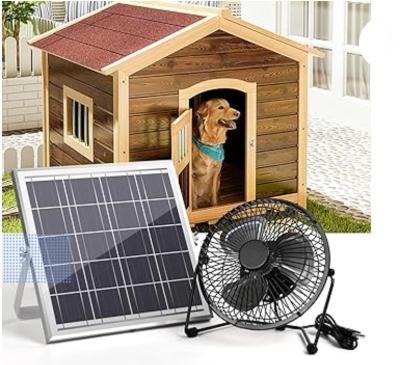 China FTB10 Solar Panel Exhaust Fan 6 inch Solar Powered Fan High Air-Flow 2000RPM 36dB for sale