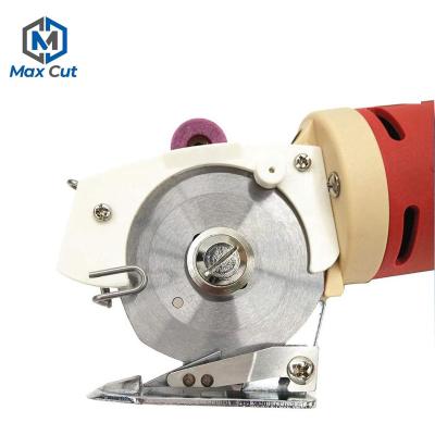 China Semi Automatic Max Cut Electric Rotary Fabric Cutter With 70mm Blade Rotary Handheld Fabric Slitter Electric Scissors for sale