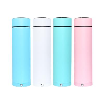 China PORTABLE Mobile Phone Holder Thermostat Bottle Stainless Steel Flask Vacuum New Product Smart Cup for sale