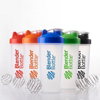 China Viable Custom Logo Gym Water Bottle Plastic Sports Protein Shaker Bottle for sale