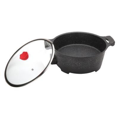 China Newest Household Chinese Popular Aluminum Nonstick Frying Pan With Lid for sale