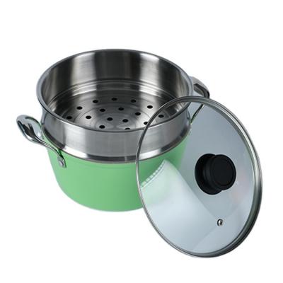 China Sustainable Wholesale Eco - Friendly Pressed Cookware Casserole With Stainless Steel Handle For Home Use for sale