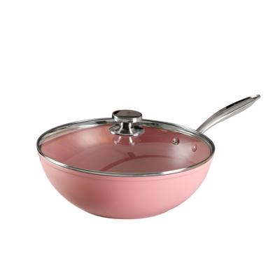 China 2021 Wholesale Non-Stick Pot Chinese Wok Pan Viable for sale