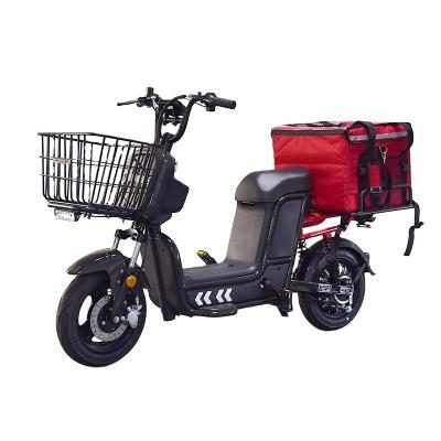 China Double Lithium Battery Electric Cargo Bicycle For Pizza Food Take Out Delivery for sale