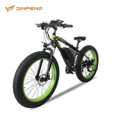 China JINPENG TOP-012 Fat Tire Snow Beach  Electric  Mobility Mountain Bike for Adult Factory Direct Sell Hot Sale Pedal Ebike for sale