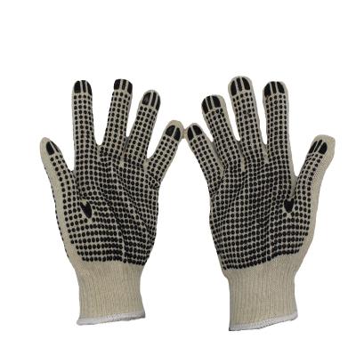 China Anti Slip Gloves Lined Dot Bead Work Gloves Cotton Cheap Gloves With Dots for sale