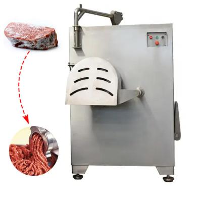 China Frozen Chicken Meat Chopper Slicer Machine Electric Frozen Meat Grinder Variable Speed ​​Meat Fish Chicken Cutting Machine for sale