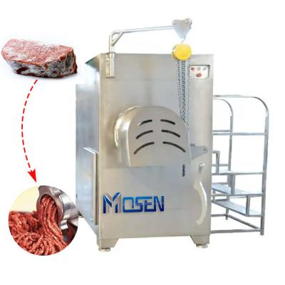 China Industrial Fresh Frozen Meat Grinding Machine Stainless Steel Grinder Chopper Fresh Frozen Blade With High Quality Grinding Motor for sale