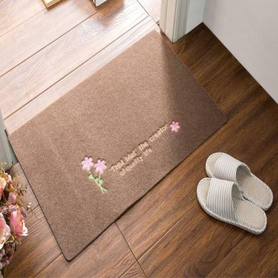 China Waterproof Customized Oriental Logo Floor Mats Embroidered Door Mat Doormats For Front Entrance for sale